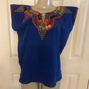 EMBROIDERED MEXICAN BLOUSE